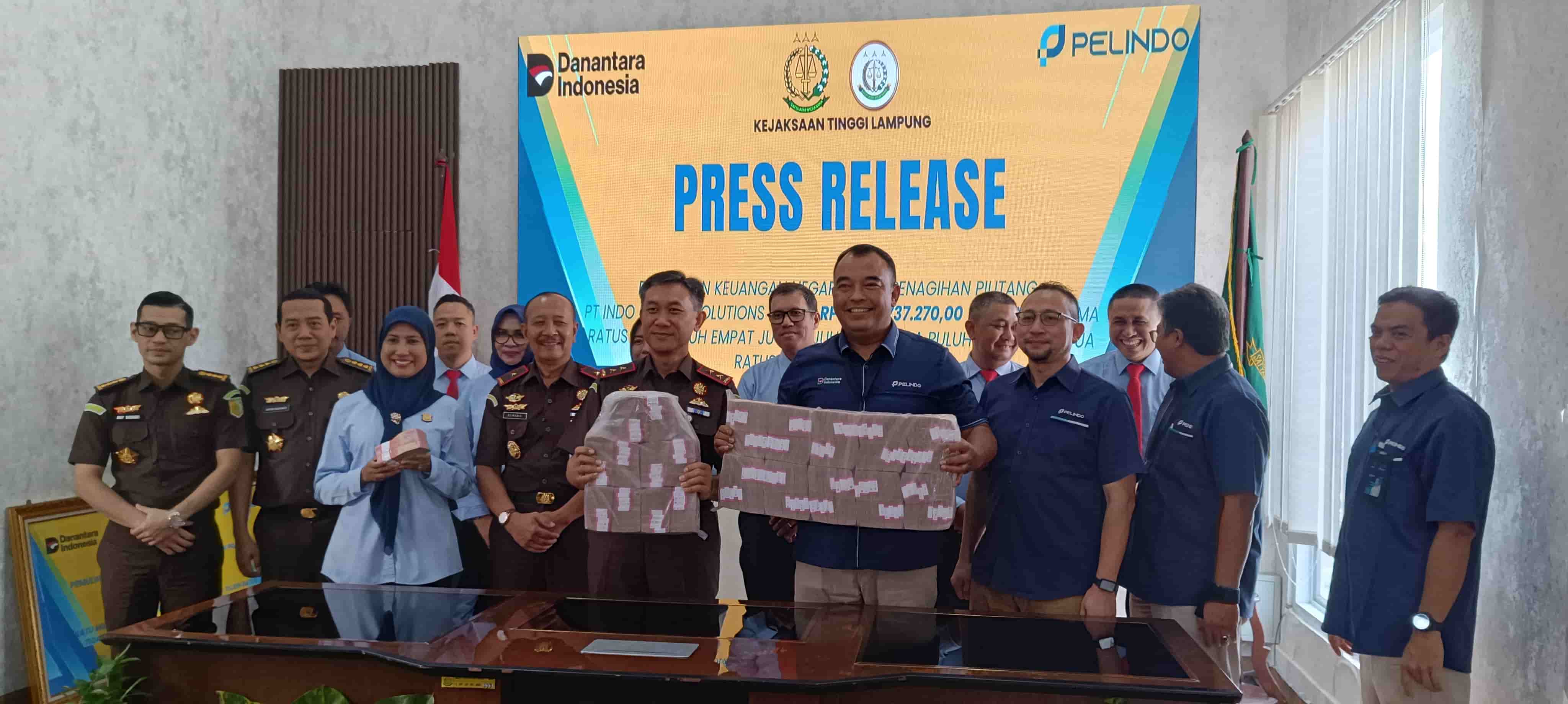 Kejati Lampung Pulihkan Rp1,5 Miliar Keuangan Negara dari Penagihan Piutang PT Indo Energy Solution
