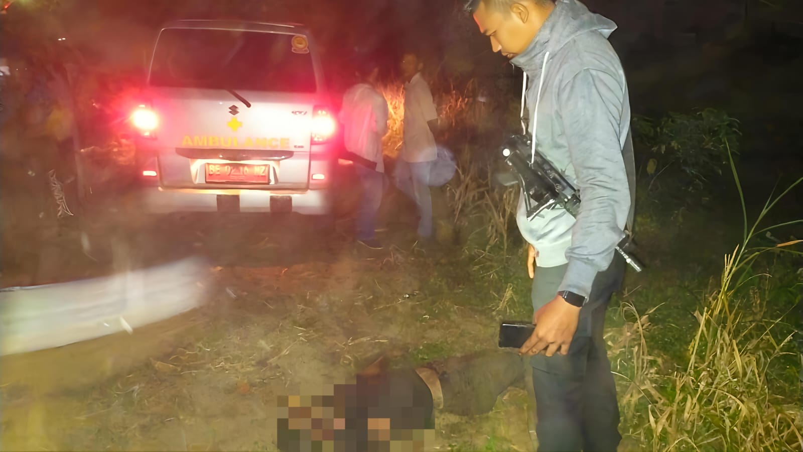 Pria Tewas Bersimbah Darah di Irigasi Lampung Timur, Diduga Korban Pembunuhan