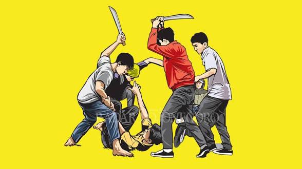 Ilustrasi aksi main hakim sendiri