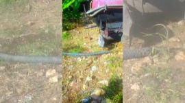 Dikawal Pajero, Diduga Limbah Milik PT Ciomas Adisatwa Dibuang ke Permukiman Warga