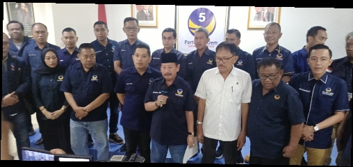 Ketua DPW NasDem Lampung Herman HN menegaskan merger dengan Gerindra tidak benar