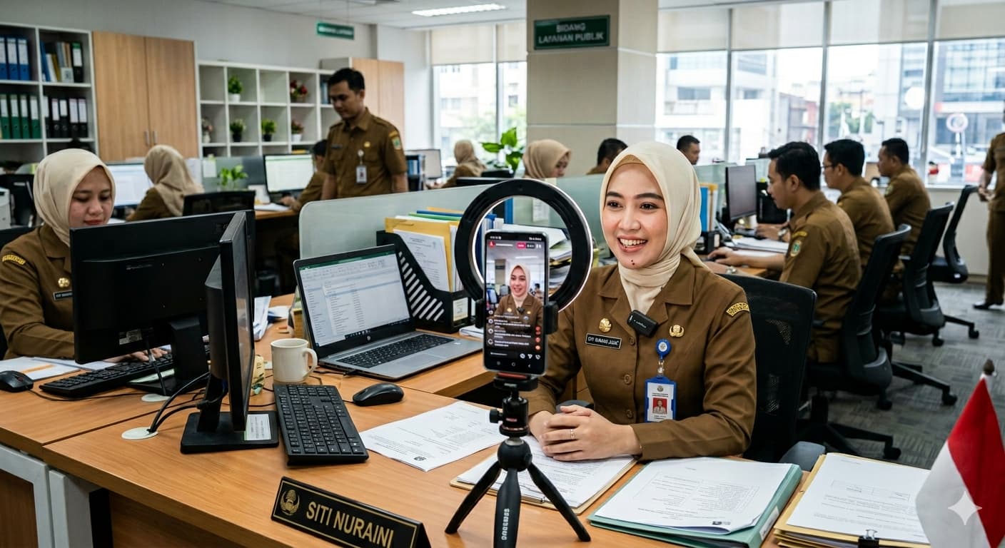 Pemprov Tegaskan Sanksi ASN Live TikTok di Jam Kerja