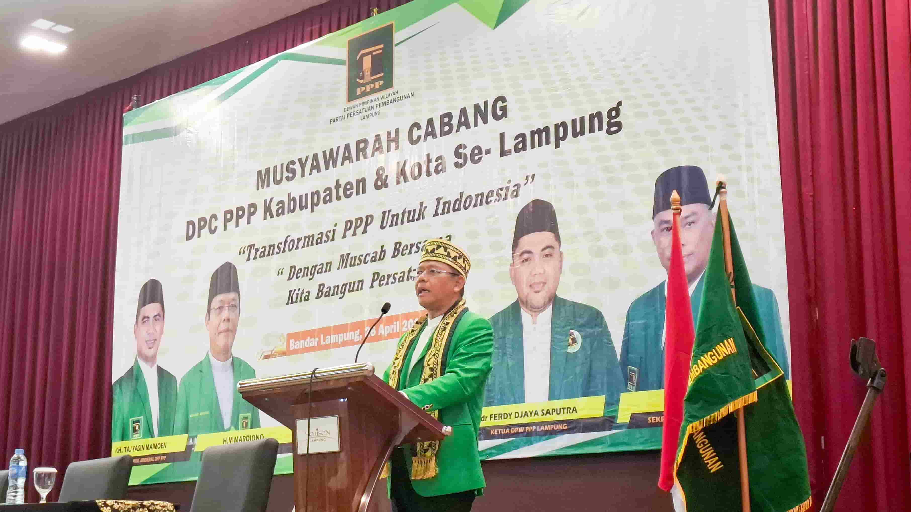PPP Panaskan Mesin Politik di Lampung, Ketua Umum Targetkan Tak Ada Kursi Kosong