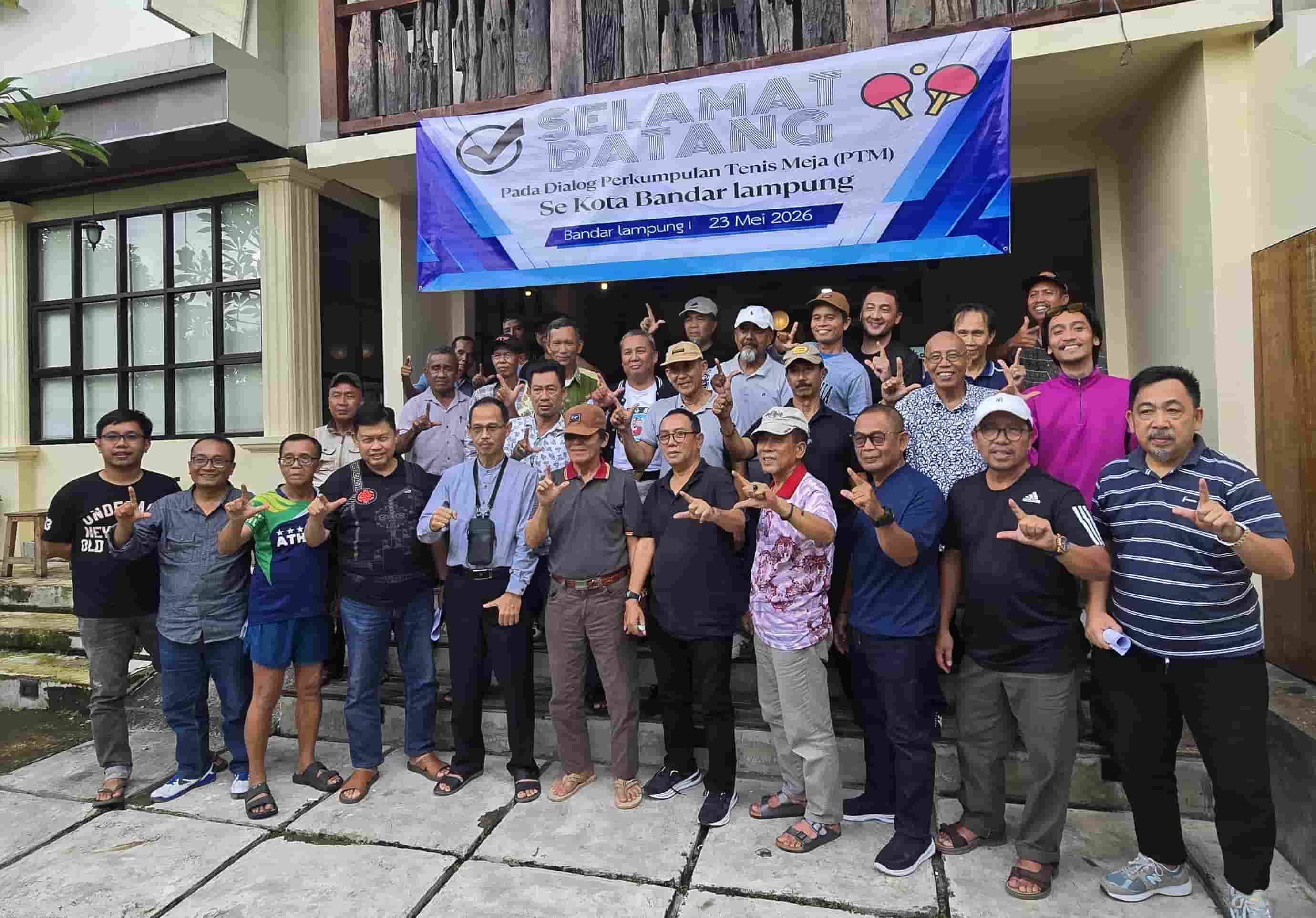 Resmi Dibentuk, FK-PTM Bandar Lampung Berkomitmen Gulirkan Kembali Liga Tenis Meja