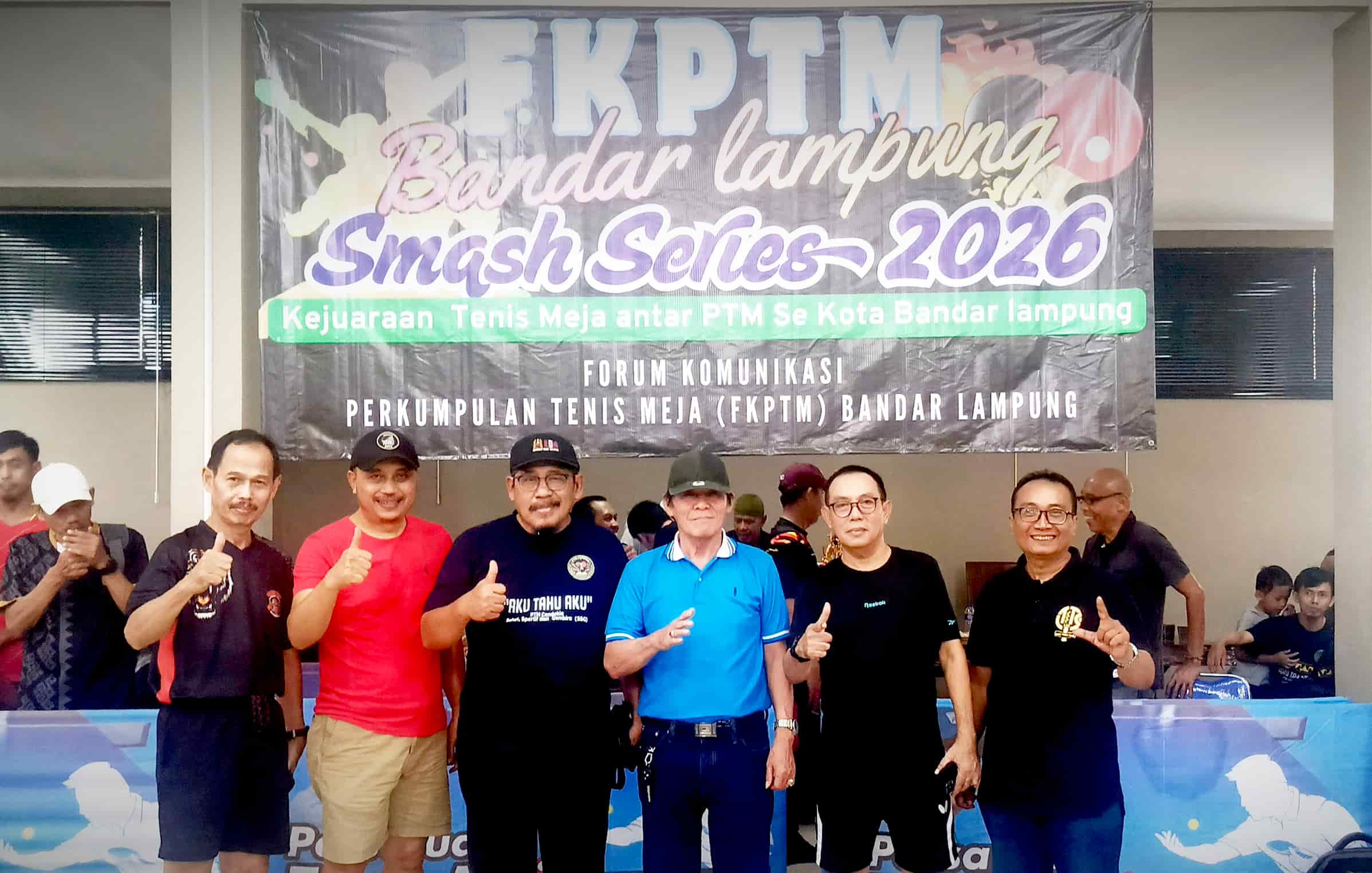 PTM Bandar Lampung Gelar Smash Series I, Wadah Silaturahmi dan Pembinaan Atlet Tenis Meja