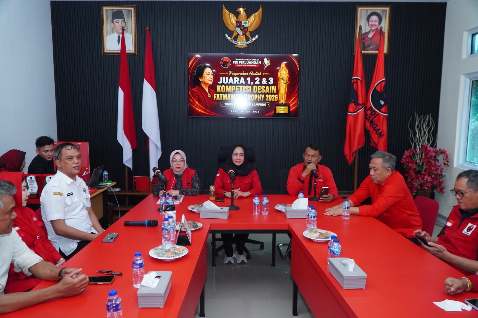 PDI Perjuangan Lampung Kirim Delegasi Desain Fatmawati  ke Tingkat Regional
