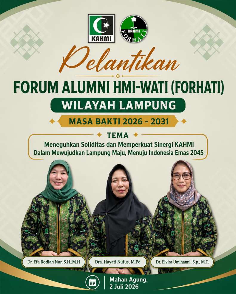 Tiga Presidium dan Pengurus FORHATI Lampung Segera Dilantik
