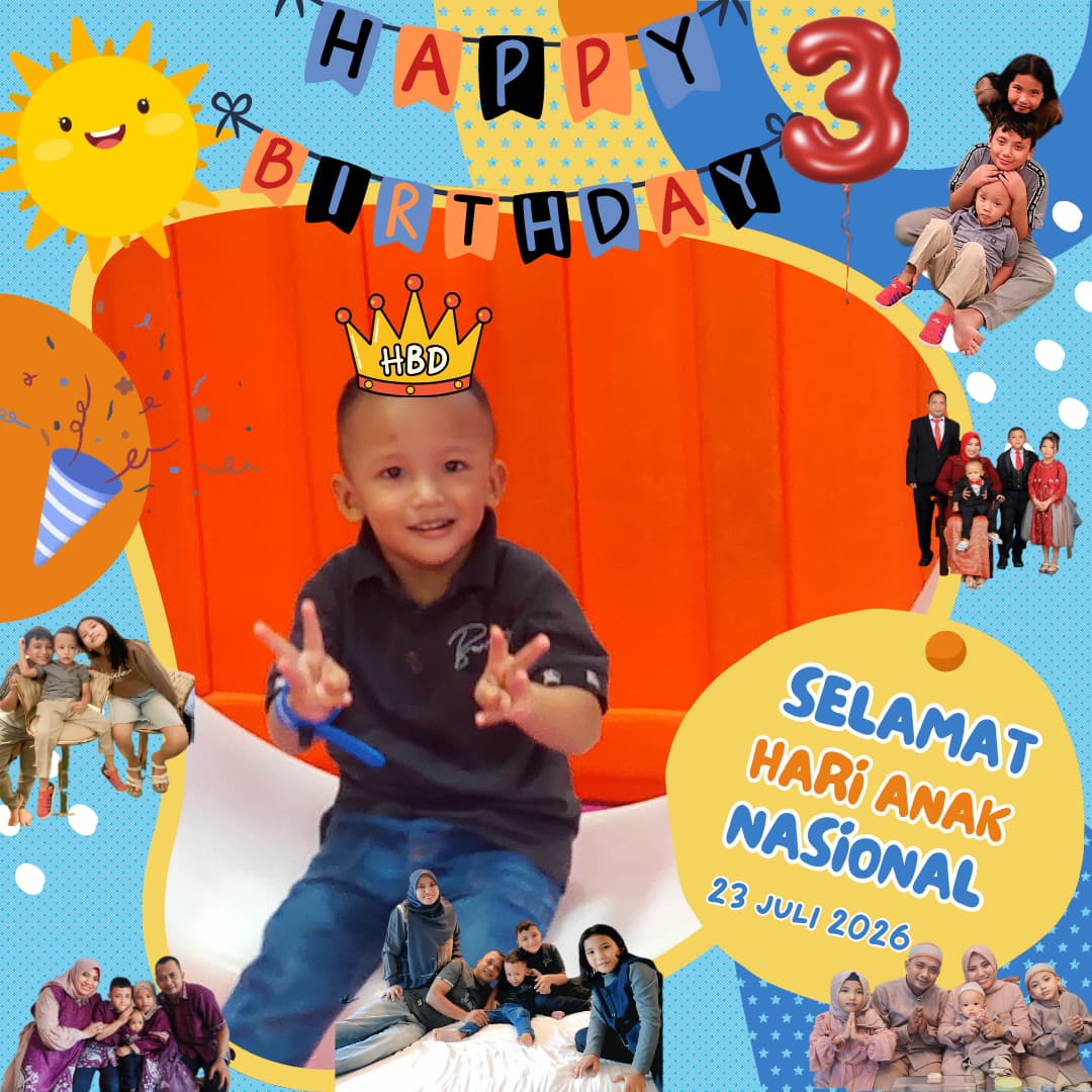 Hari Anak Nasional 23 April, bertepatan dengan ulang tahun Uwais Faqih Al Ghifari