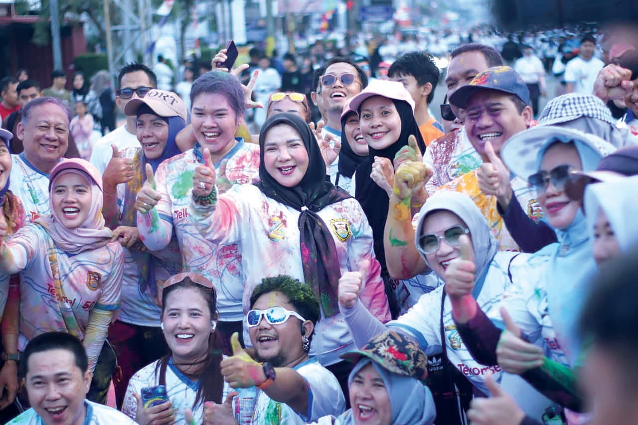 Warna-warni Kebersamaan HUT Bandar Lampung, Ribuan Peserta Sukseskan Color Run 2026