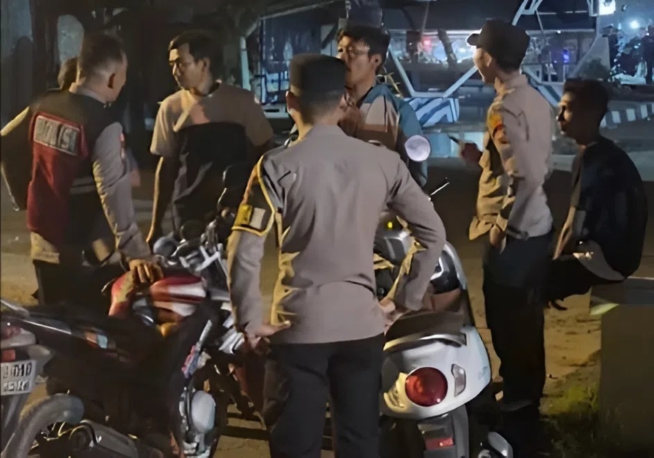 Polres Pringsewu Bubarkan Balap Liar