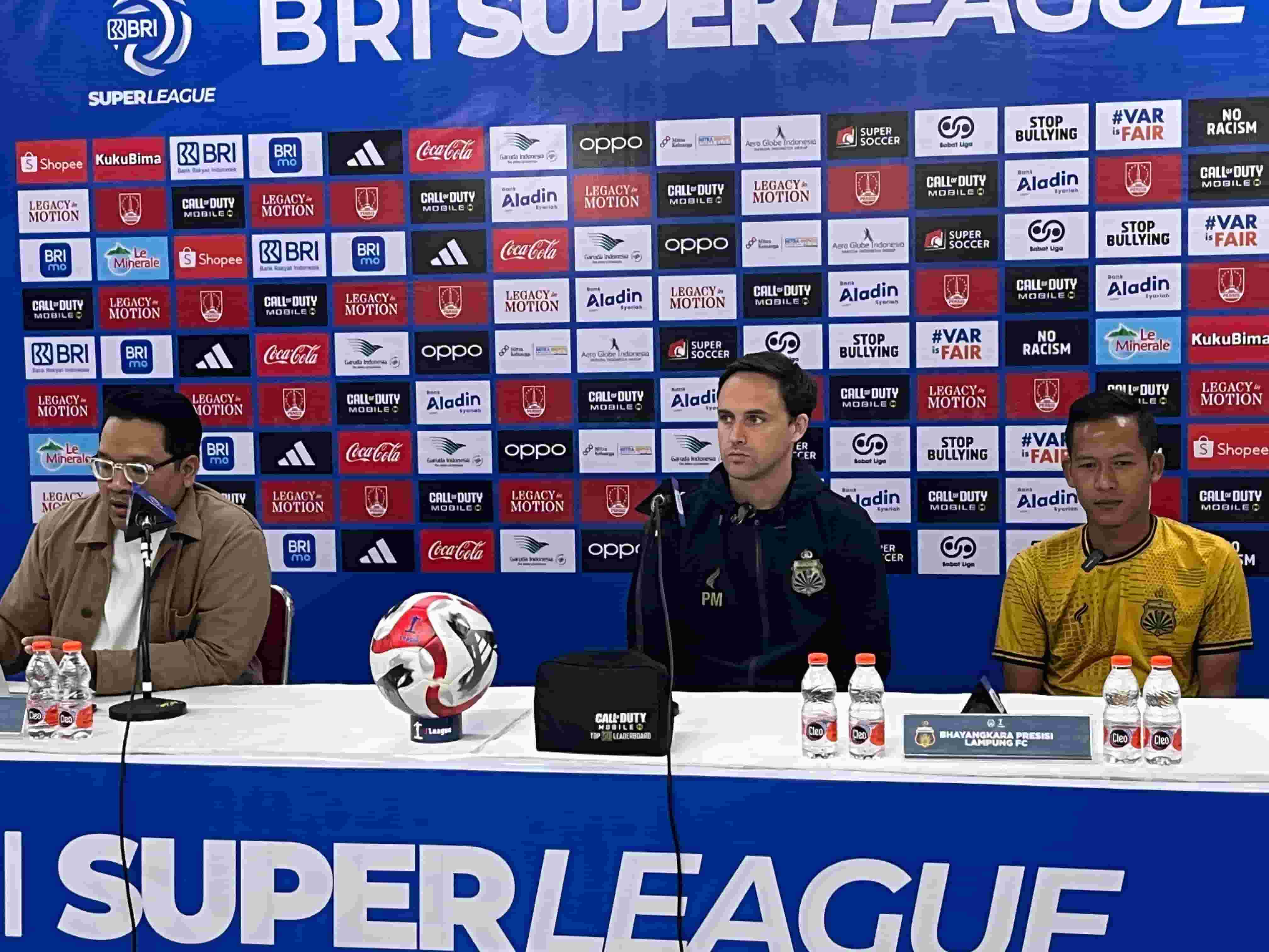PREMATCH: Bhayangkara FC sesi konferensi pers sebelum pertandingan menghadapi Persis Solo.