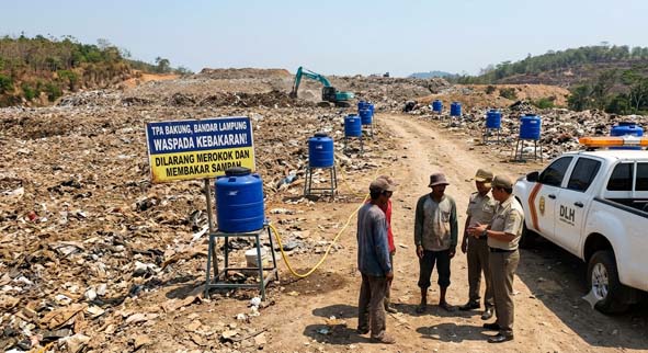 Musim Kemarau, TPA Bakung Masih Rentan Kebakaran