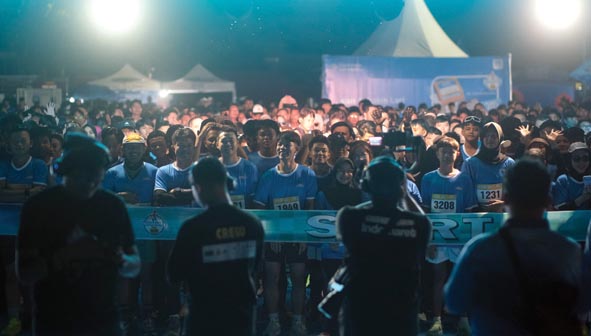 Lampung Jadi Kota Pembuka Indomaret Fun Run 2026, Ribuan Pelari Ramaikan Lapangan Saburai