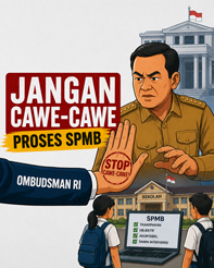 Kepala Ombudsman RI perwakilan Lampung Nur Rakhman Yusuf menegaskan komitmen pengawasan pelaksanaan SPMB 2026/2027 agar berjalan transparan dan bebas praktik titip-menitip.
