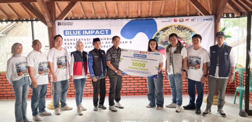 PNM Gelar Aksi ‘Blue Impact’ di Lampung Selatan, Rawat Terumbu Karang hingga Cek Kesehatan Gratis