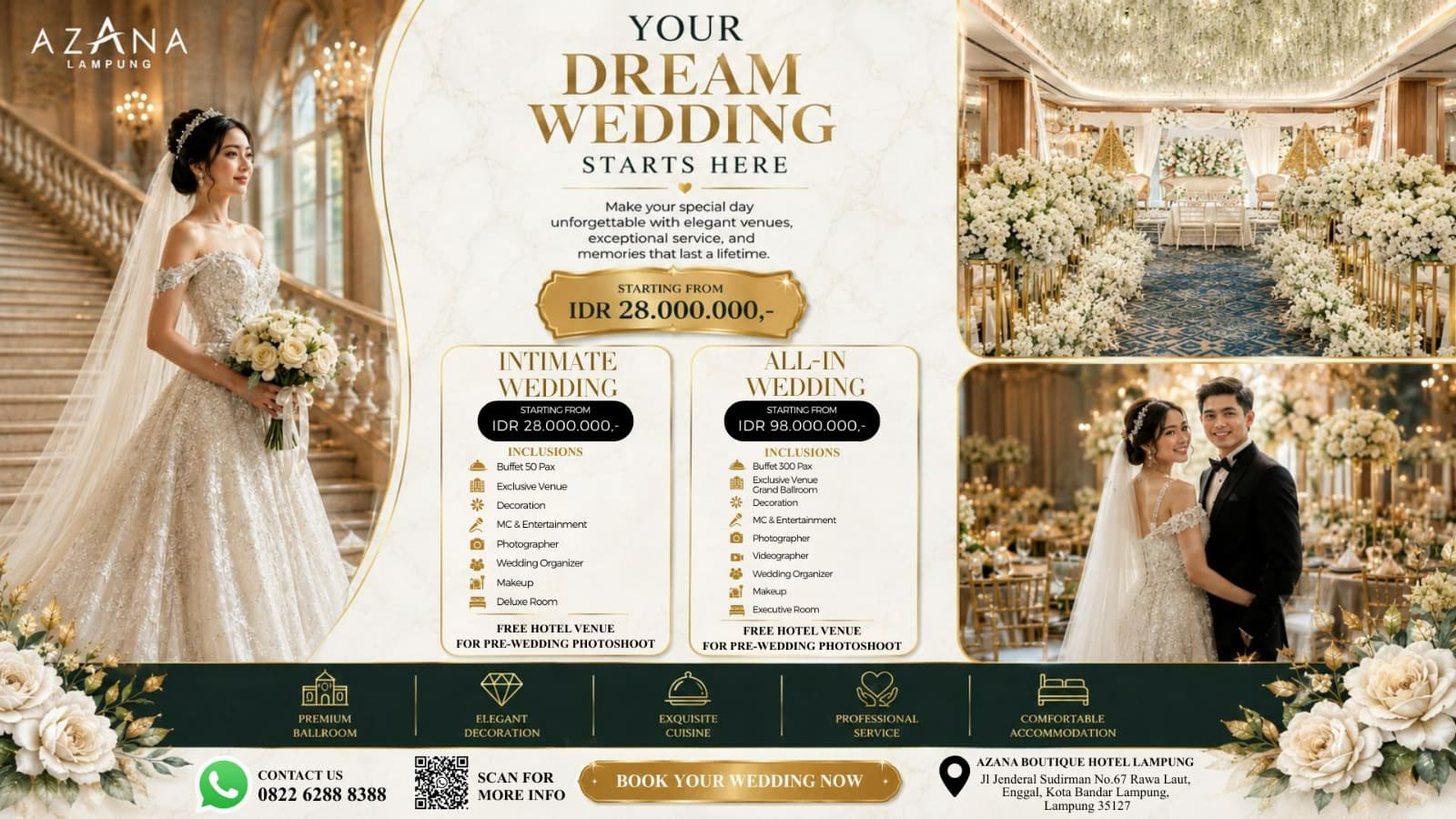 Azana Hadirkan Penawaran Pernikahan Eksklusif di Wedding Fair Lampung City Mall