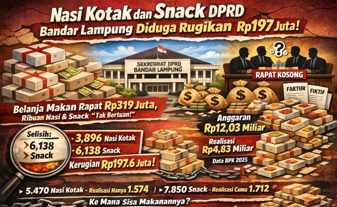 Nasi Kotak dan Snack DPRD Bandar Lampung Bermasalah?