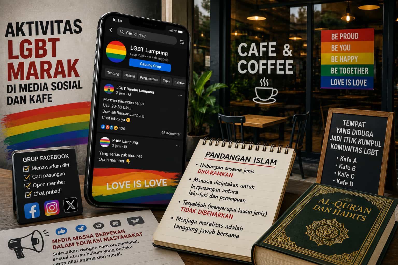 Waspada, Aktivitas LGBT Marak di Medsos dan Kafe!
