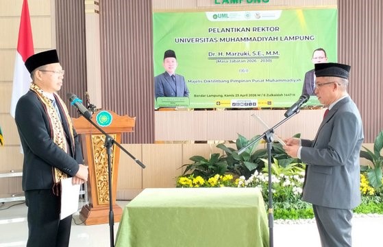 Putra Cukuhbalak Marzuki Resmi Pimpin UML, Fokus Penguatan Tata Kelola dan Integrasi Kampus