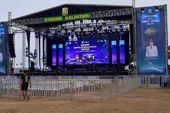 Pemkot Bandar Lampung Gelar Konser Gebyar Kewirausahaan Pemuda di Stadion Kalpataru Malam Ini