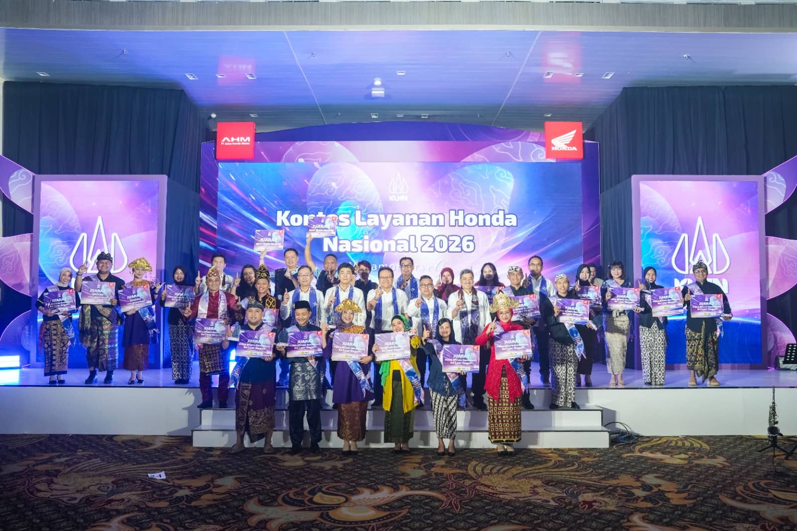 Konsistensi Nyata, TDM Lampung Borong Penghargaan di Kontes Layanan Honda Nasional 2026