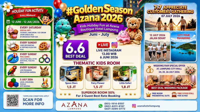 Golden Season Azana 2026 Hadirkan Liburan Keluarga Penuh Keceriaan