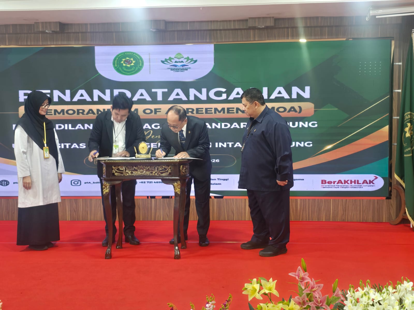 Perkuat Sinergi Akademik dan Lembaga Peradilan, Pascasarjana UIN Raden Intan Lampung dan PTA Bandar Lampung Resmi Jalin Kerja Sama