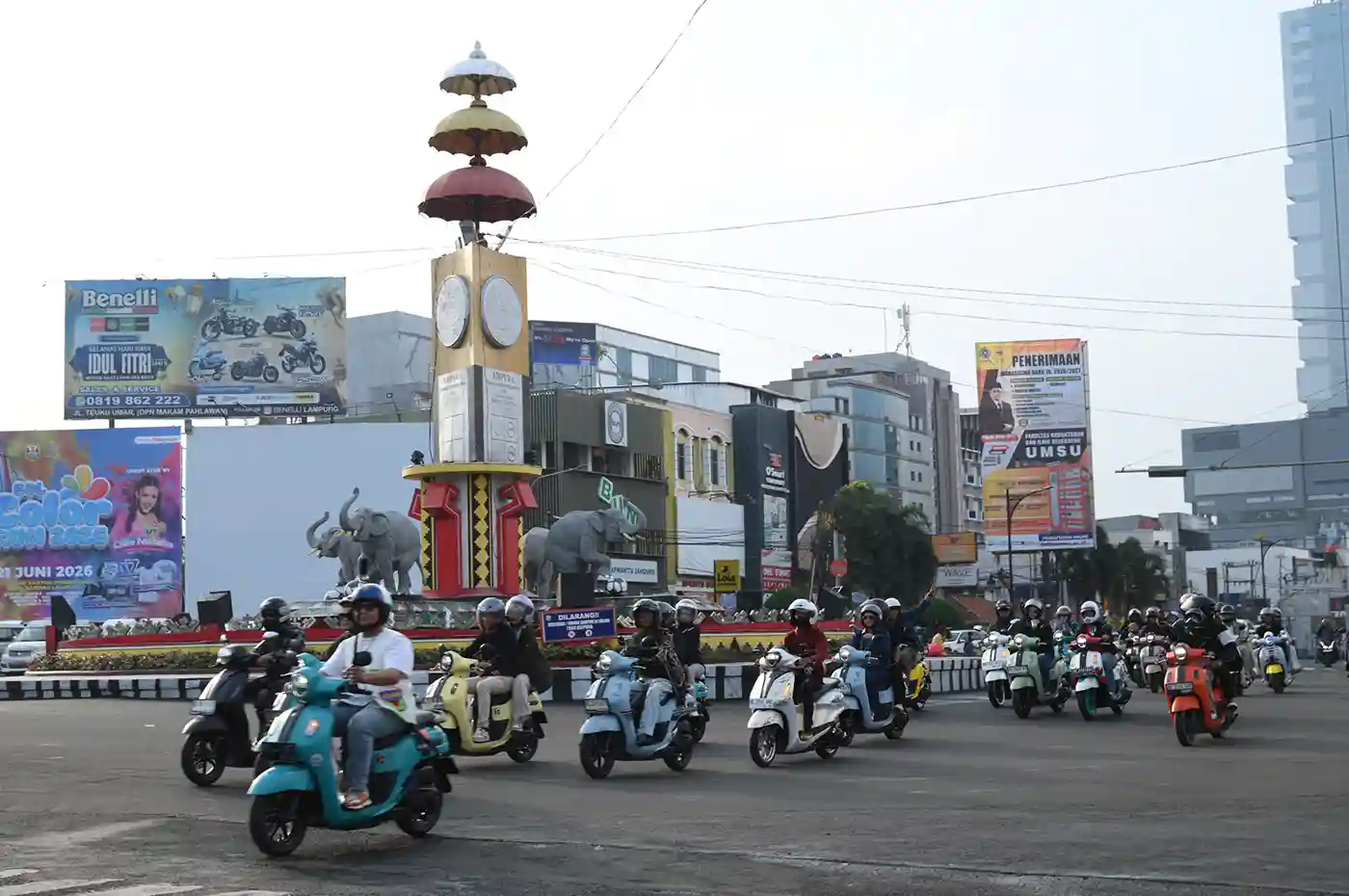 Peserta Classy Ride N Chill 2026 mengikuti touring dan berbagai aktivitas kreatif di Kyokko Beach, Lampung